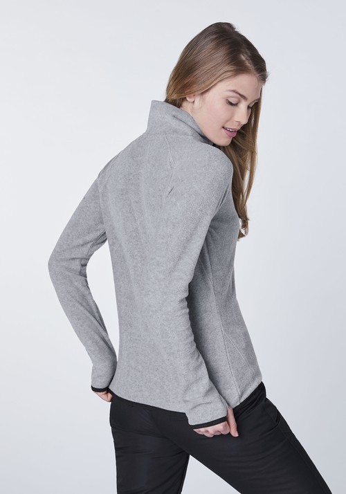 Chiemsee Nelly Damen Fleecepullover - Gr. S grey