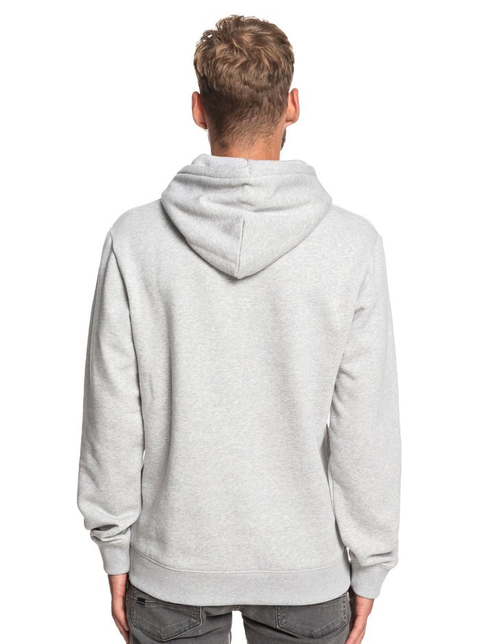 Quiksilver BIG LOGO HOOD Pullover Hoodie - Light Grey - Gr. XXL
