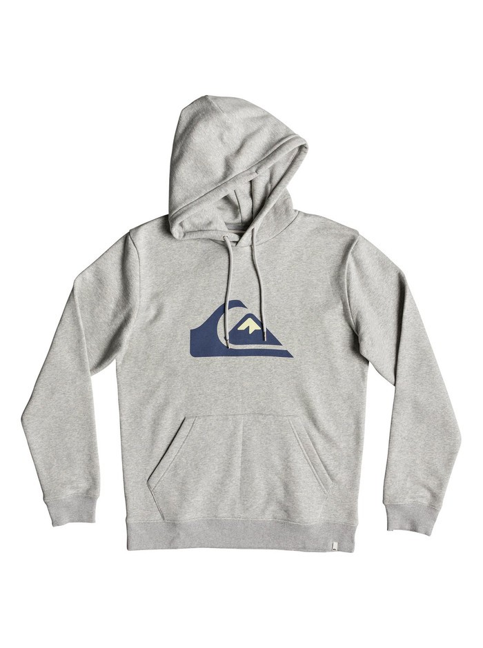 Quiksilver BIG LOGO HOOD Pullover Hoodie - Light Grey - Gr. XXL