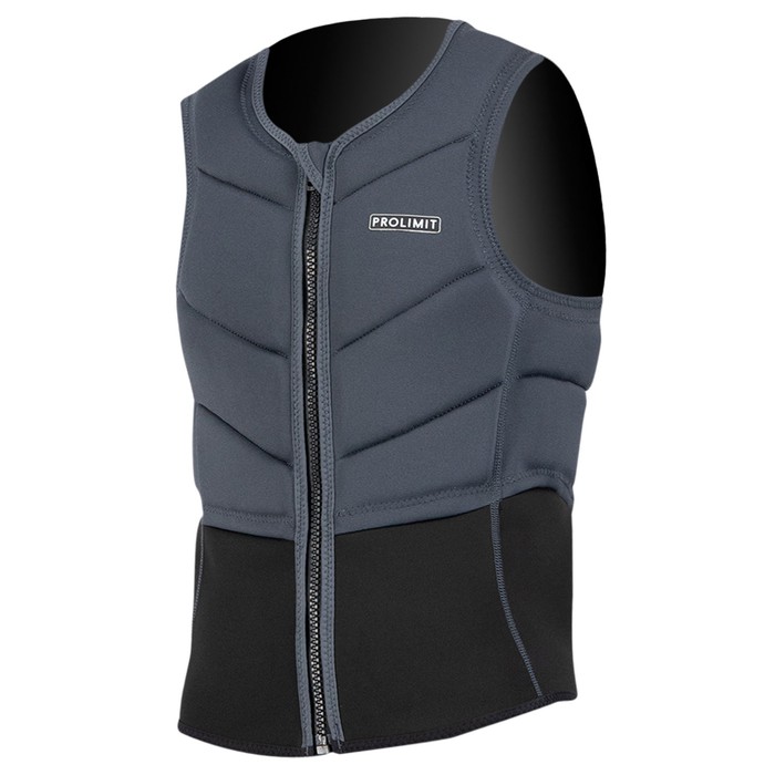 PROLIMIT Prallschutzweste Slider Vest Fusion Half Padded FZ Black/Grey 2023
