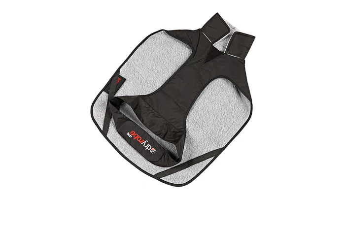 dryrobe Dog Poncho Schwarz Grau Hundemantel 