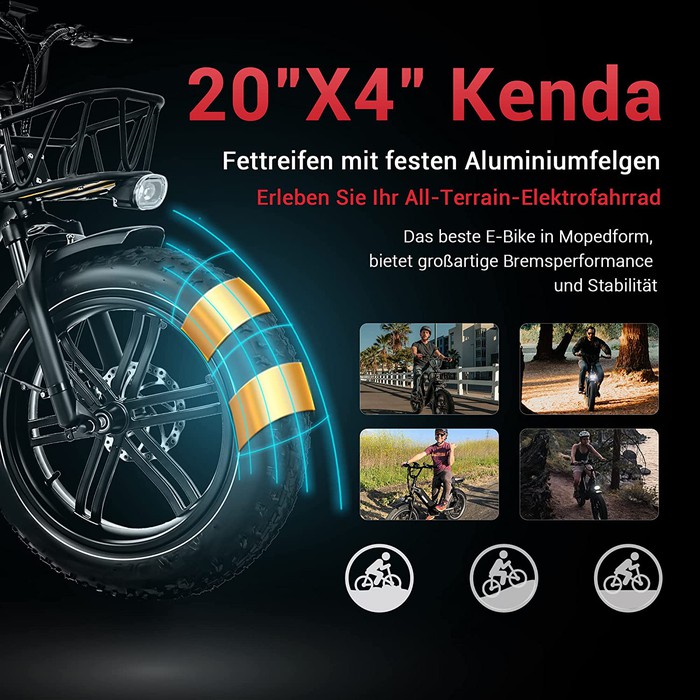 Himiway E-Bike Escape Pro Moped Style inklusive Akku