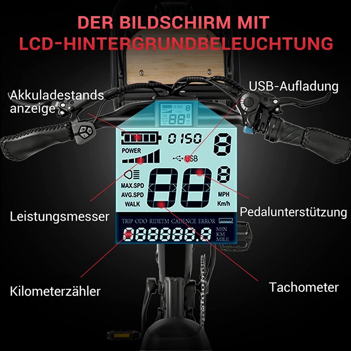 Himiway E-Bike Escape Pro Moped Style inklusive Akku