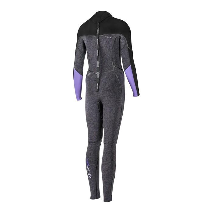PROLIMIT Neoprenanzug Oxygen Steamer Backzip 6/4 Thermal Rebound - FTM Black/Lavender Damen Langarm 2024