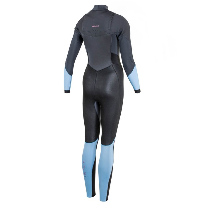 PROLIMIT Neoprenanzug Fire Steamer 4/3 Freezip DL GBS Black/DustyBlue/AcidPink Damen Langarm 2024