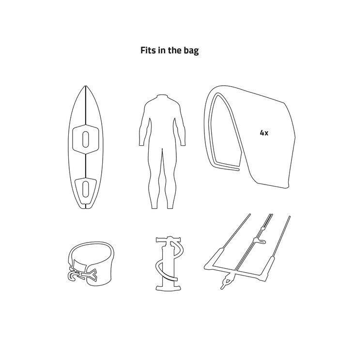 PROLIMIT Boardbag Surf/Kite Performance Double Black/Orange