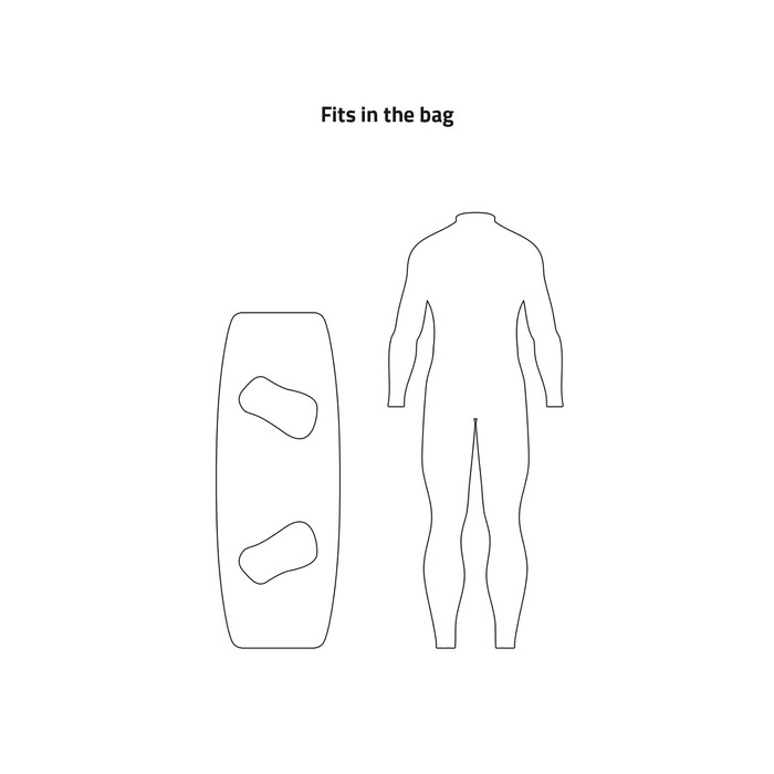 PROLIMIT Kitesurf BB Sport Twintip Black/Orange