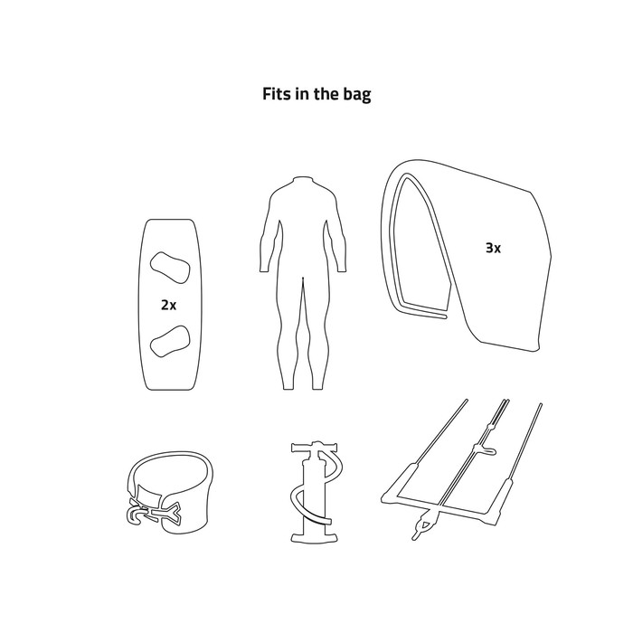 PROLIMIT Kitesurf BB Golf/Stacker DLX Grey/White