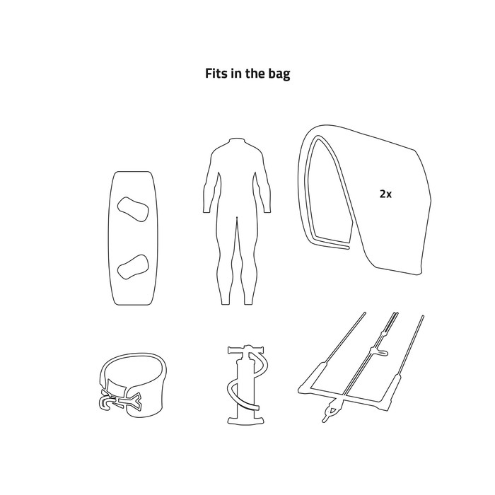 PROLIMIT Kite Session Bag Grey/White