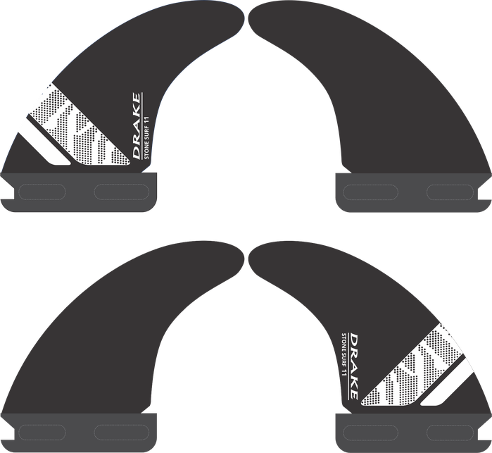 Starboard Windsurf Finne DRAKE STONE SURF BLACK G10 - US Box 2024