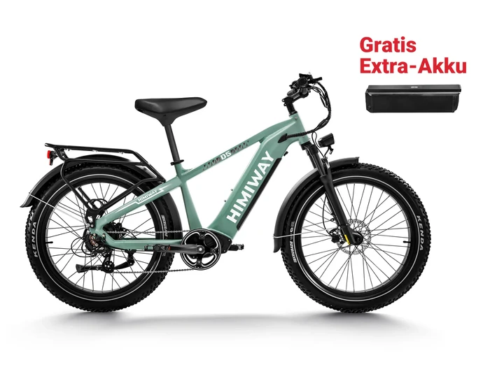 Himiway E-Bike Zebra D5 Upgrade Premium All Terrain Fatbike inklusive Akku