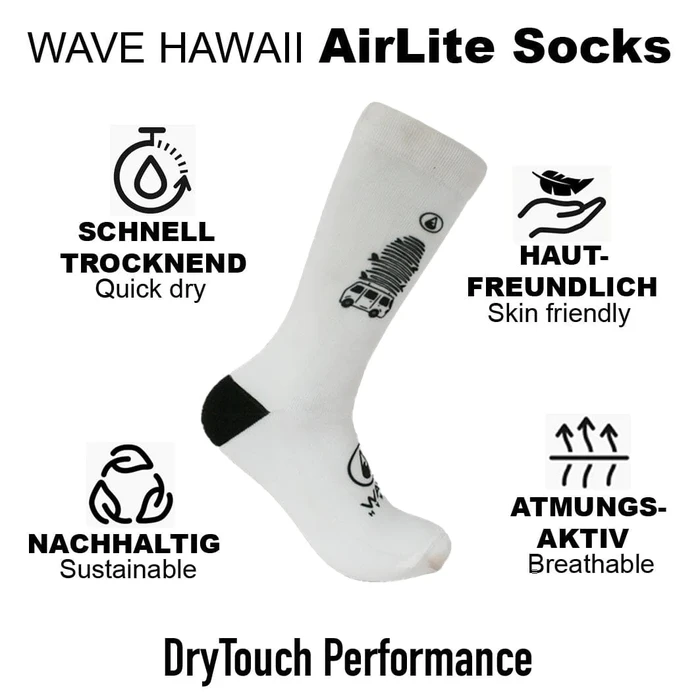 Wave Hawaii AirLite DryTouch Socks D11