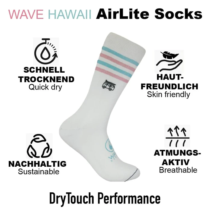 Wave Hawaii AirLite DryTouch Socks D6