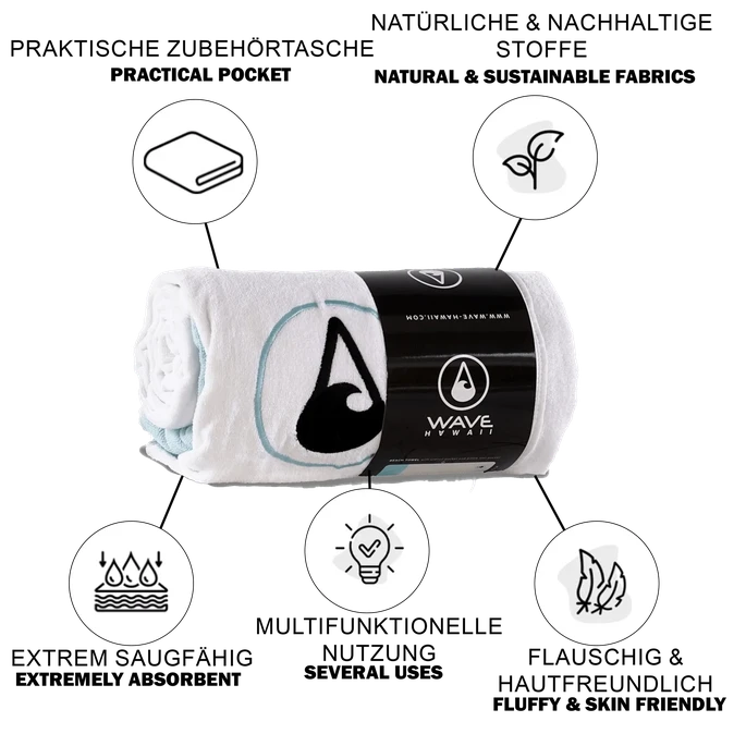 Wave Hawaii Strandtuch Quatro Badetuch