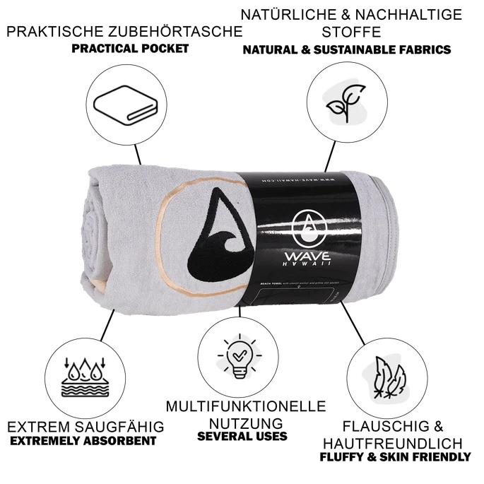 Wave Hawaii Strandtuch Dos Badetuch