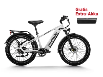 Himiway E-Bike Zebra D5 Upgrade Premium All Terrain Fatbike inklusive Akku