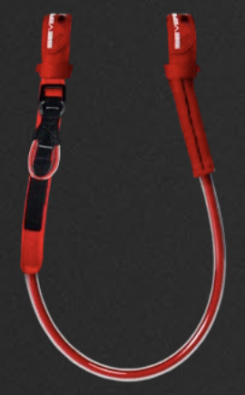 SEVERNE Windsurf Trapeztampen RACE ADJ HARNESS LINES V2 red