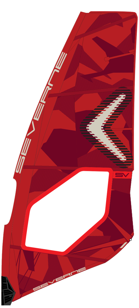 SEVERNE Windsurf Segel S-1 PRO rubine 2024