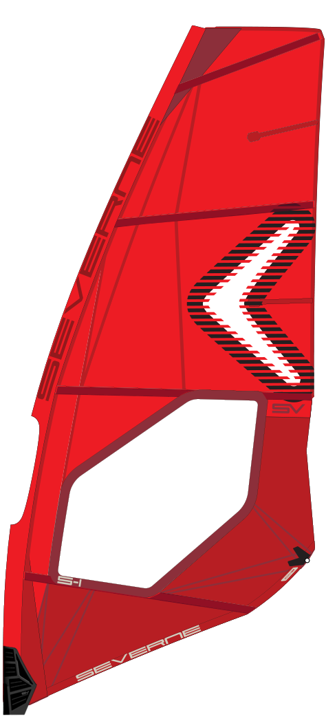 SEVERNE Windsurf Segel S-1 red 2024