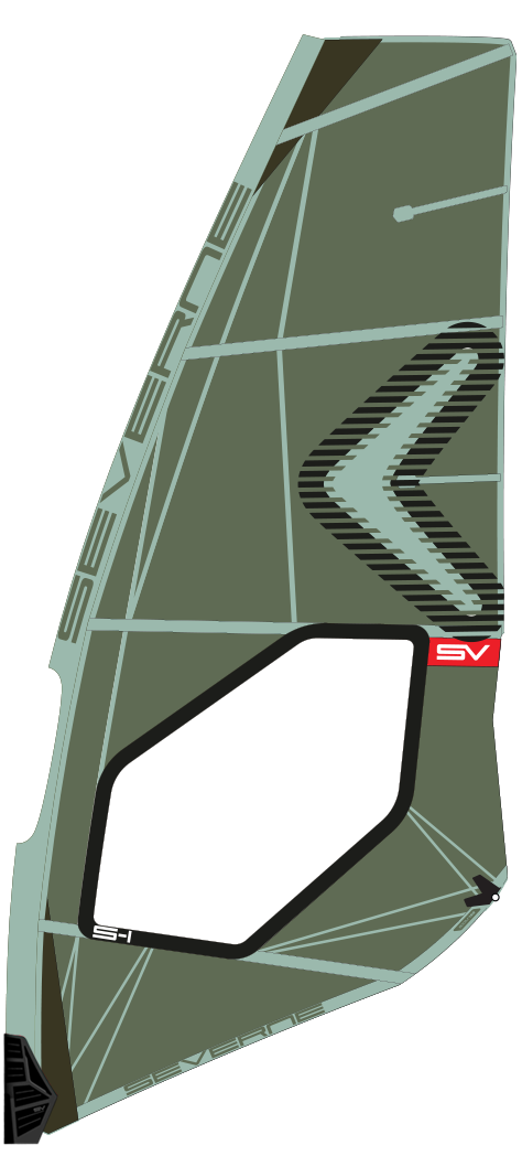 SEVERNE Windsurf Segel S-1 Sage Green 2024