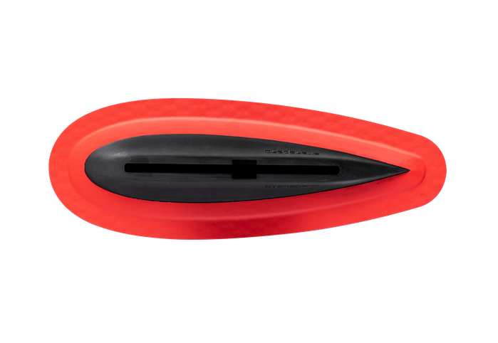 Starboard SUP INFL. DROP US FIN BOXFOR AIRLINE WITH RED PVC PATCH .