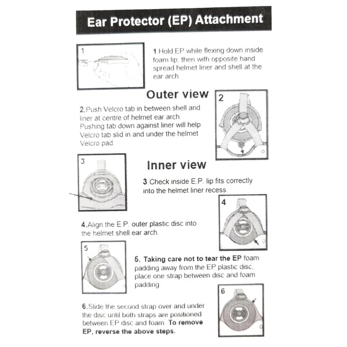 GATH Helm Ear Pocket Set für SFC Convertible, Gedi