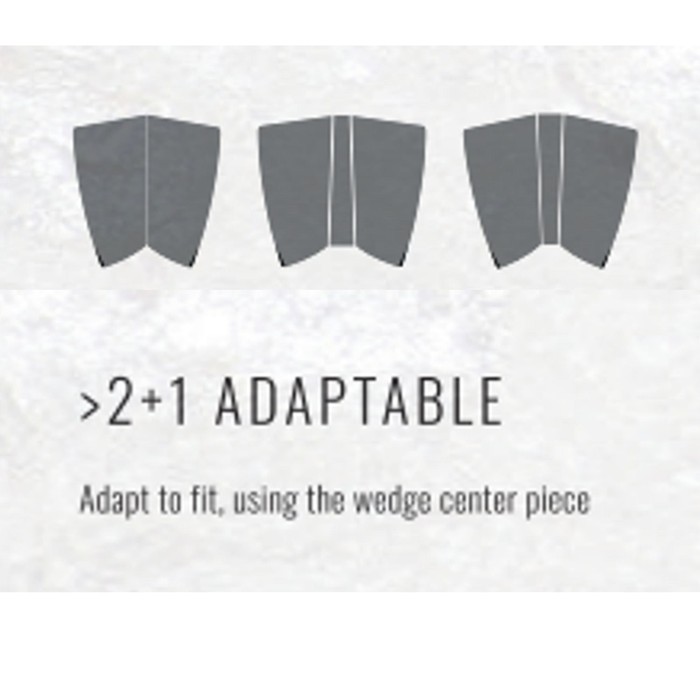 ROAM Footpad Deck Grip Traction Pad 2+1 Grau