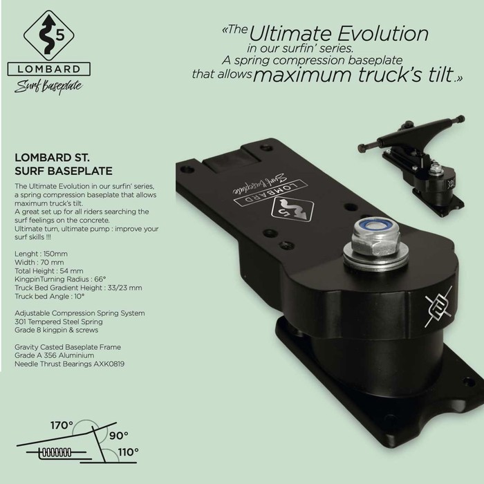 Flying Wheels Lombard Surfskate Basisplatte truck