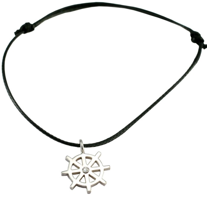 Silver+Surf Silber Schmuck Boot Steuerrad Kristall