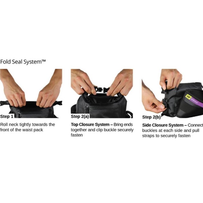 OverBoard wasserdichte Hüfttasche LIGHT 4 L Schwar