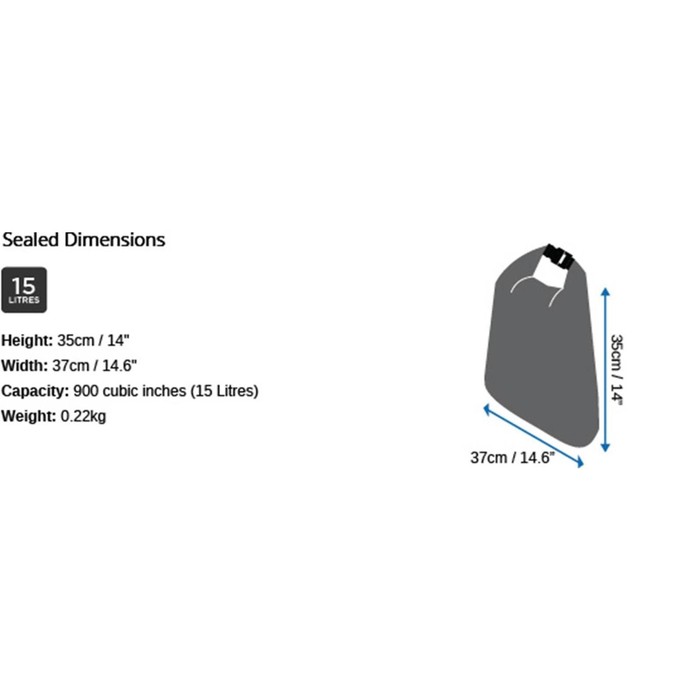 OverBoard wasserdichte Tasche 15 Liter Rot