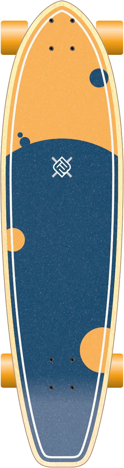 Flying Wheels Carving Skateboard 35 Tropical