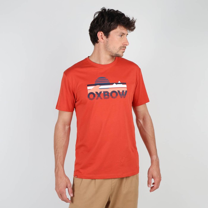 Oxbow Crew neck short sleeves straight cut cotton tee-shirt. Q2TREZERES