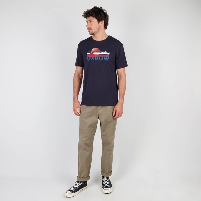 Oxbow Crew neck short sleeves straight cut cotton tee-shirt. Q2TREZERES