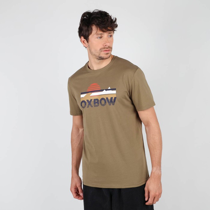 Oxbow Crew neck short sleeves straight cut cotton tee-shirt. Q2TREZERES