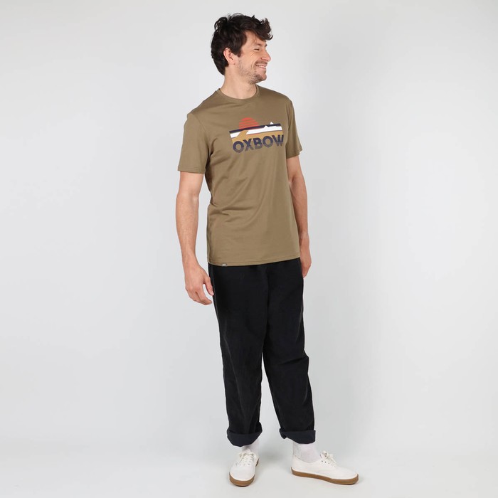Oxbow Crew neck short sleeves straight cut cotton tee-shirt. Q2TREZERES