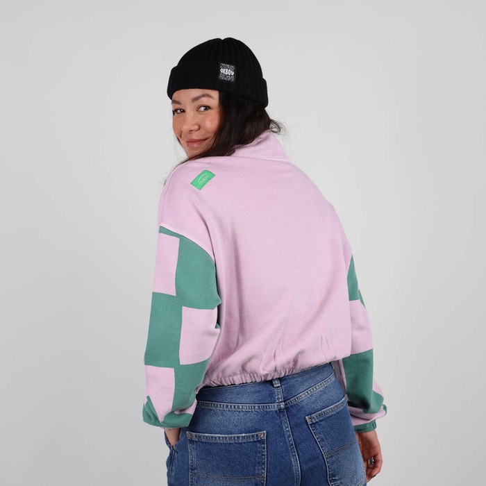 Oxbow Half-zip high neck cotton sweatshirt. Q2SLIDES