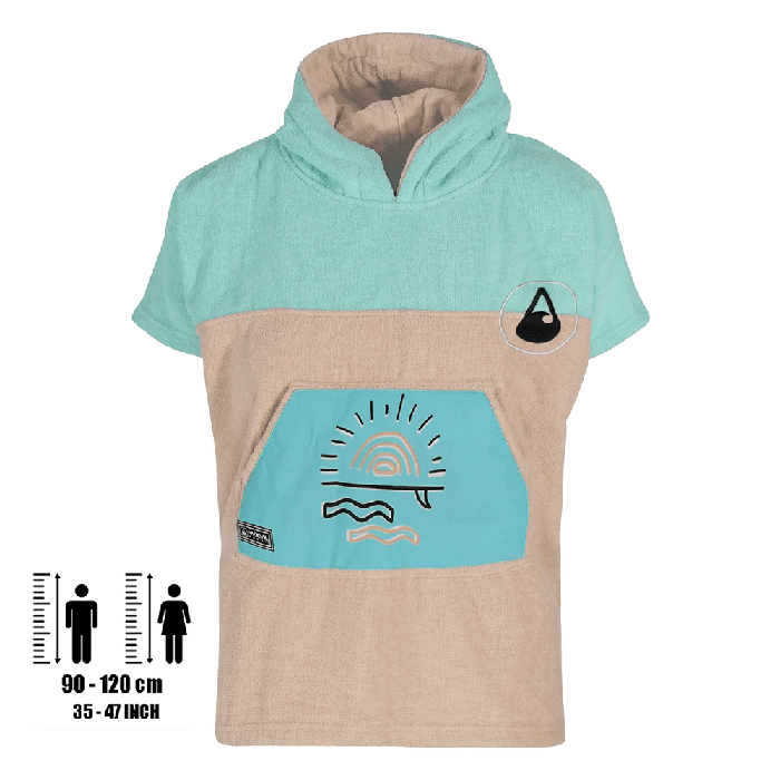 Wave Hawaii Baumwolle Velours Kids Ponchini Dropsi - Größe XXS