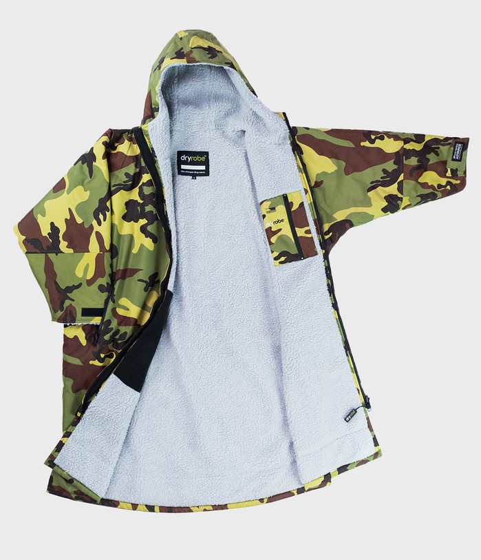 dryrobe Advance Long Sleeve Poncho Camo / Grey