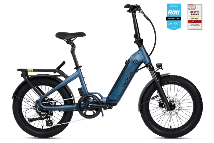Deruiz Peridot E-Bike - Kompaktes E-Faltrad Comfort Edition 2026