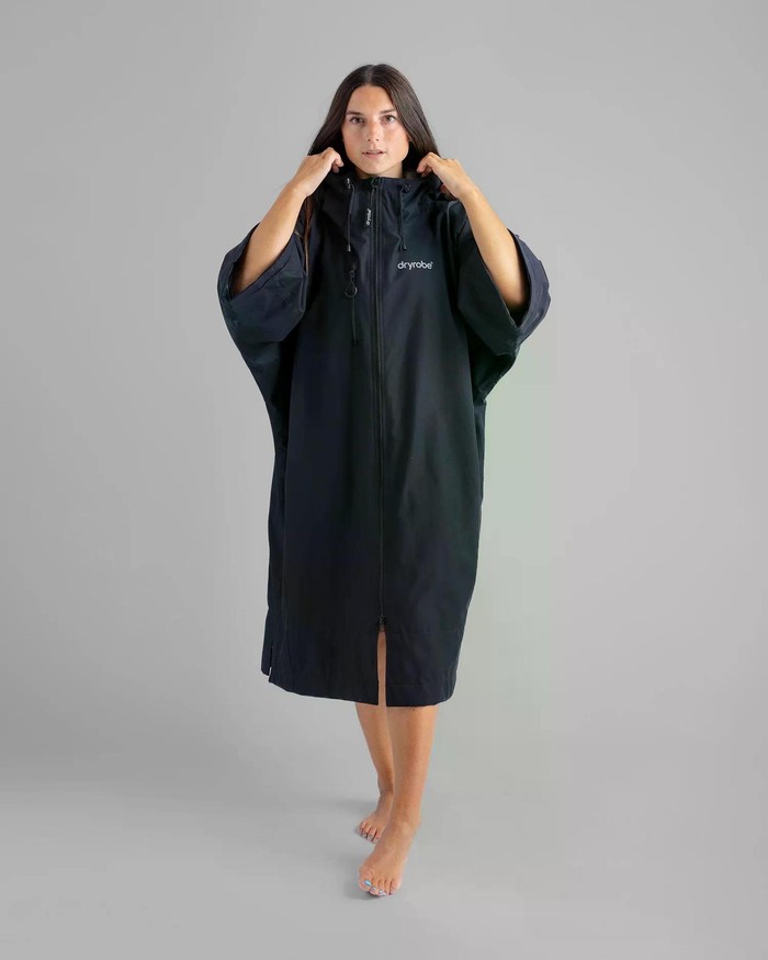 dryrobe Advance Long Sleeve Poncho Pink / Light Grey