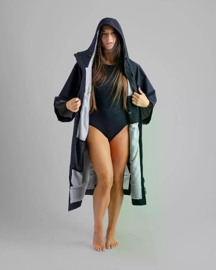 dryrobe Advance Long Sleeve Poncho Pink / Light Grey