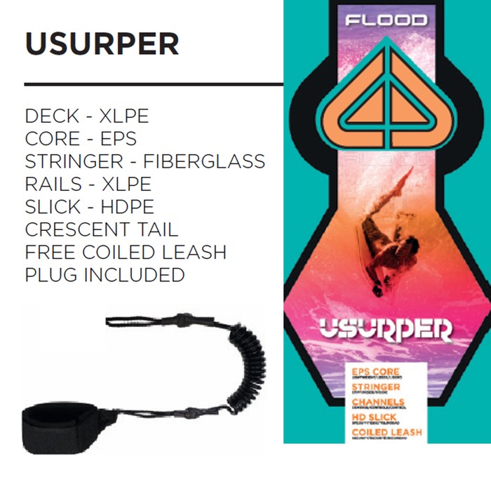 FLOOD Bodyboard Usurper 44 Blau Orange
