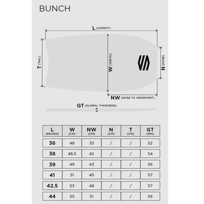 SNIPER Bodyboard BunchII EPS Stringer 44 Lime