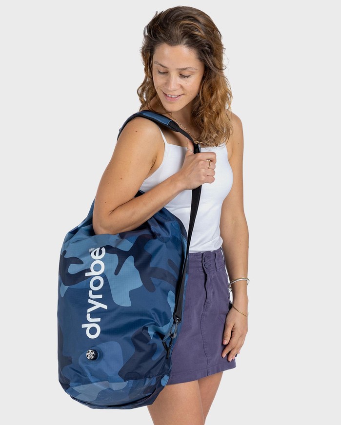 DRYROBE wasserdichter Packsack Drybag Blau Camo