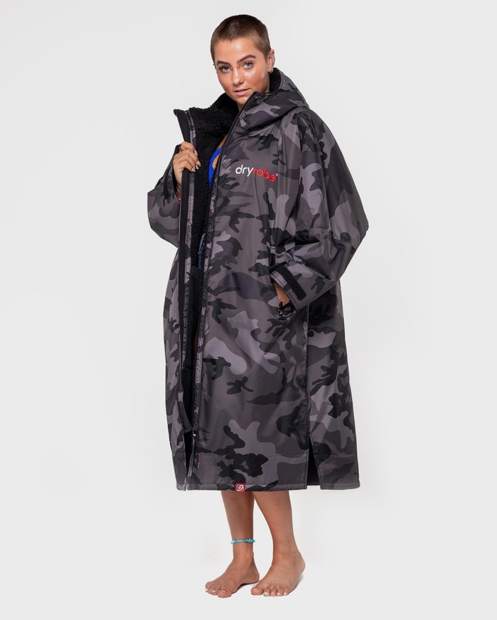 DRYROBE Advance Long Sleeve Schwarz Camo