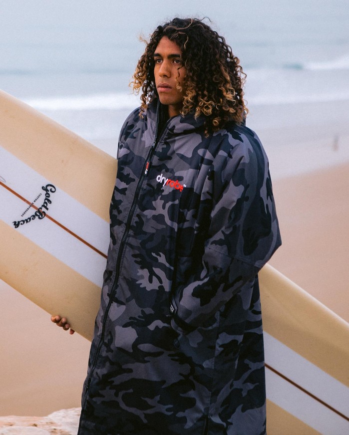 DRYROBE Advance Long Sleeve Schwarz Camo