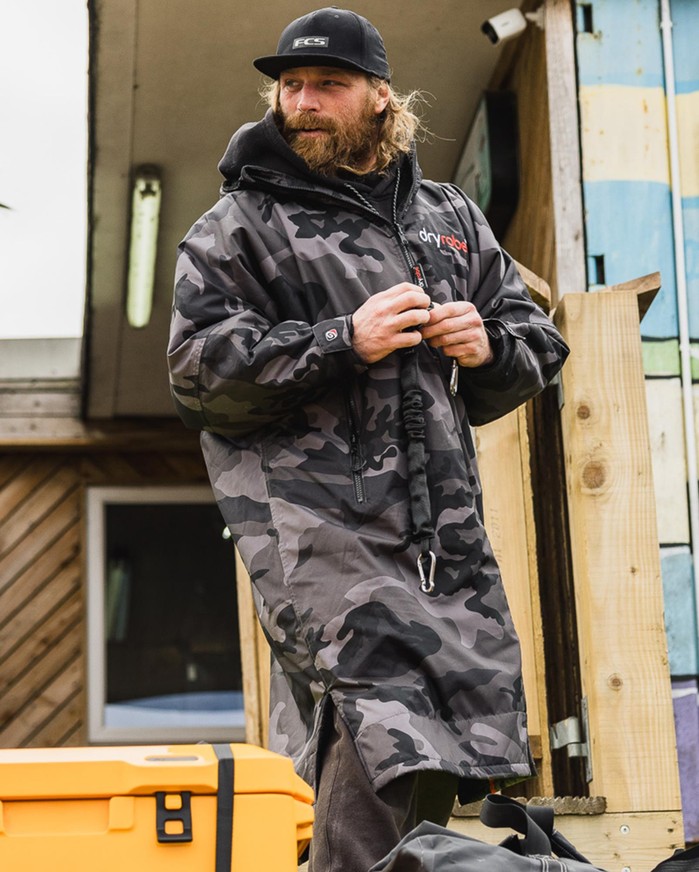 DRYROBE Advance Long Sleeve Schwarz Camo
