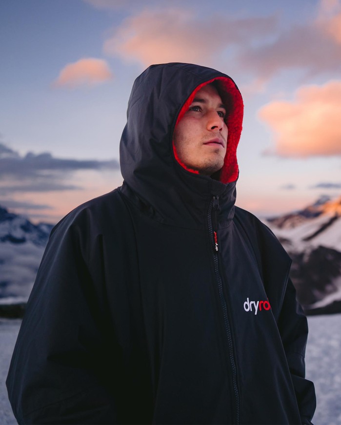 DRYROBE Advance Long Sleeve Schwarz Rot