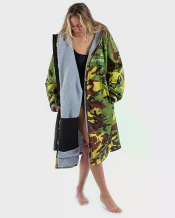 DRYROBE Advance Long Sleeve Grün Camo Grau
